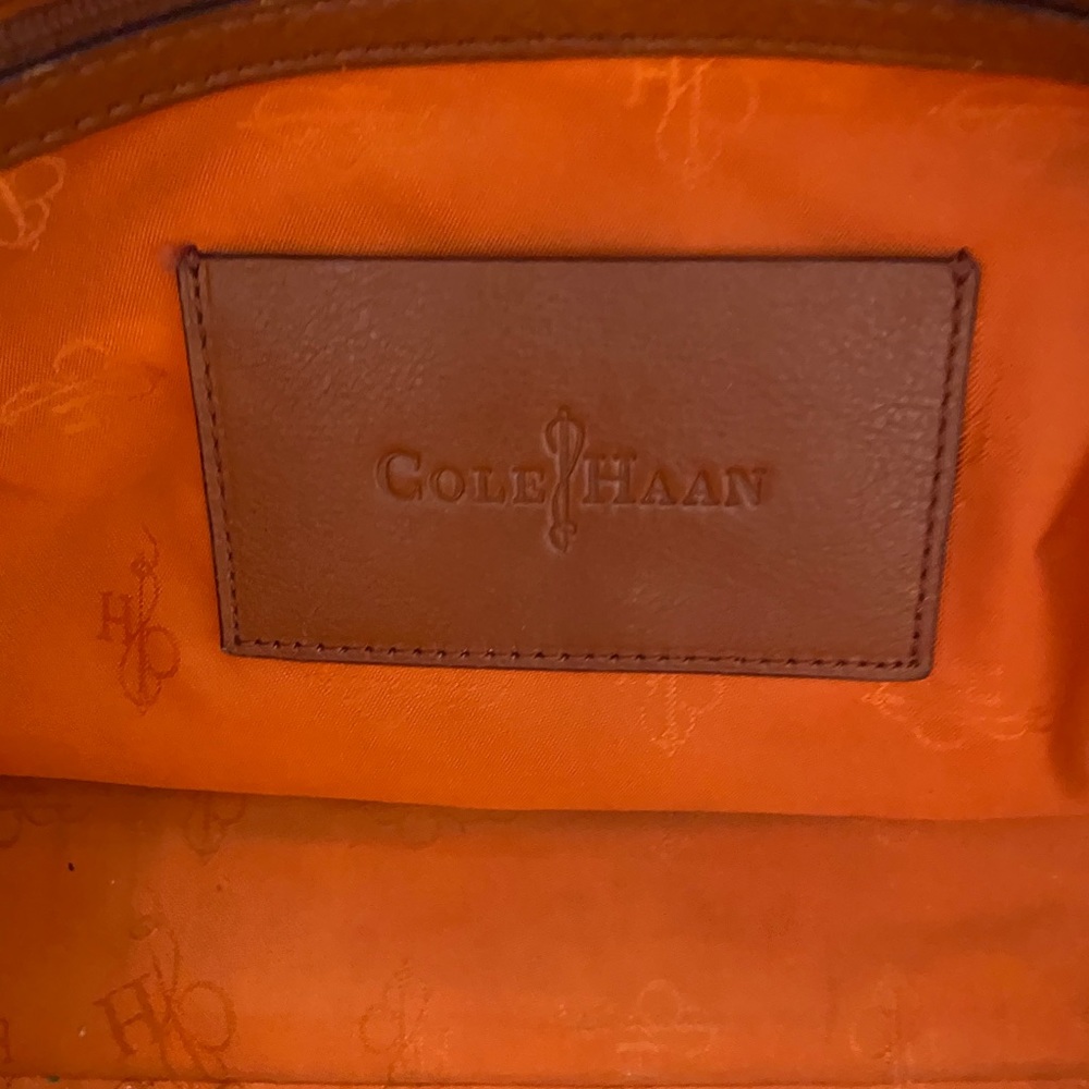Cole Haan Kendra Tote Brown Leather Purse handbag - Picture 3 of 6